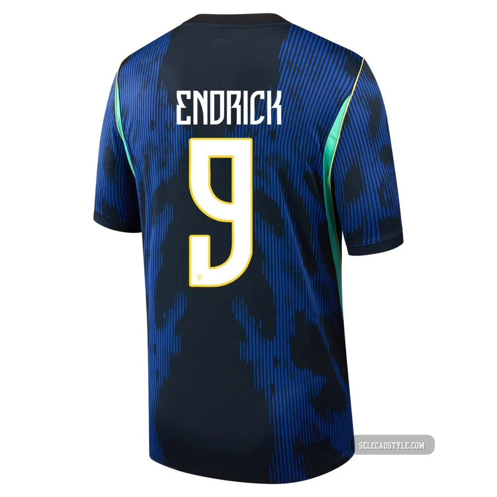 Endrick ＃9 Brazil National Team Replica Blue Youth 2026 Away